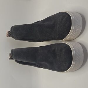 Dolce Vita Womens Walker Bootie Grey Suede Sz 8M Boho Streetwear